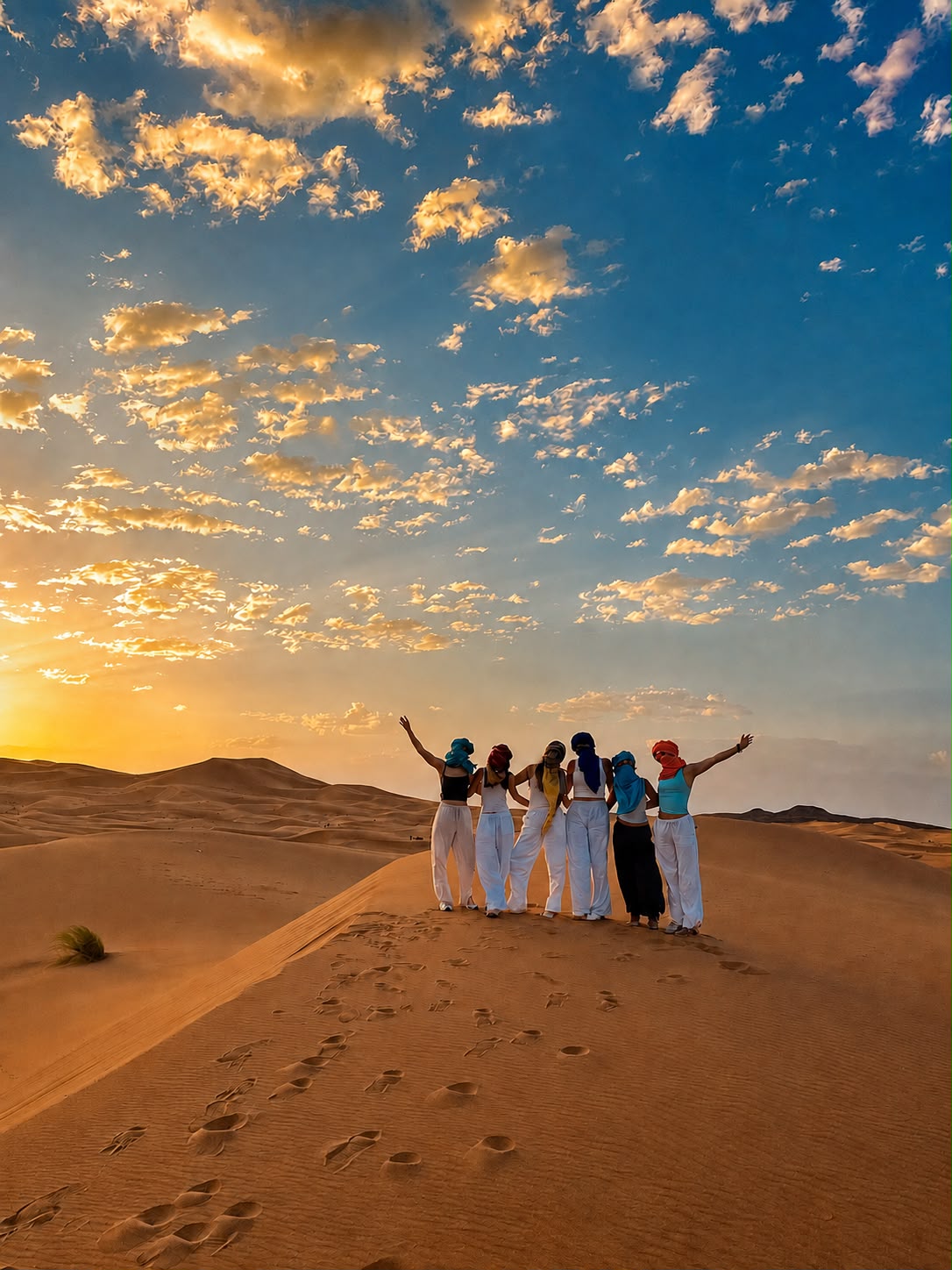 Camel trekking e campo nel deserto di Erg Chebbi